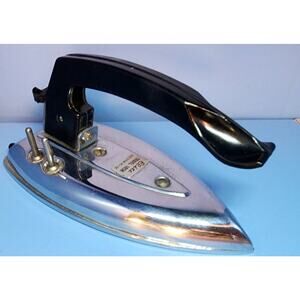 Vintage Elite Deluxe Travel Iron Compact Size Untested, NO POWER CORD See Pic